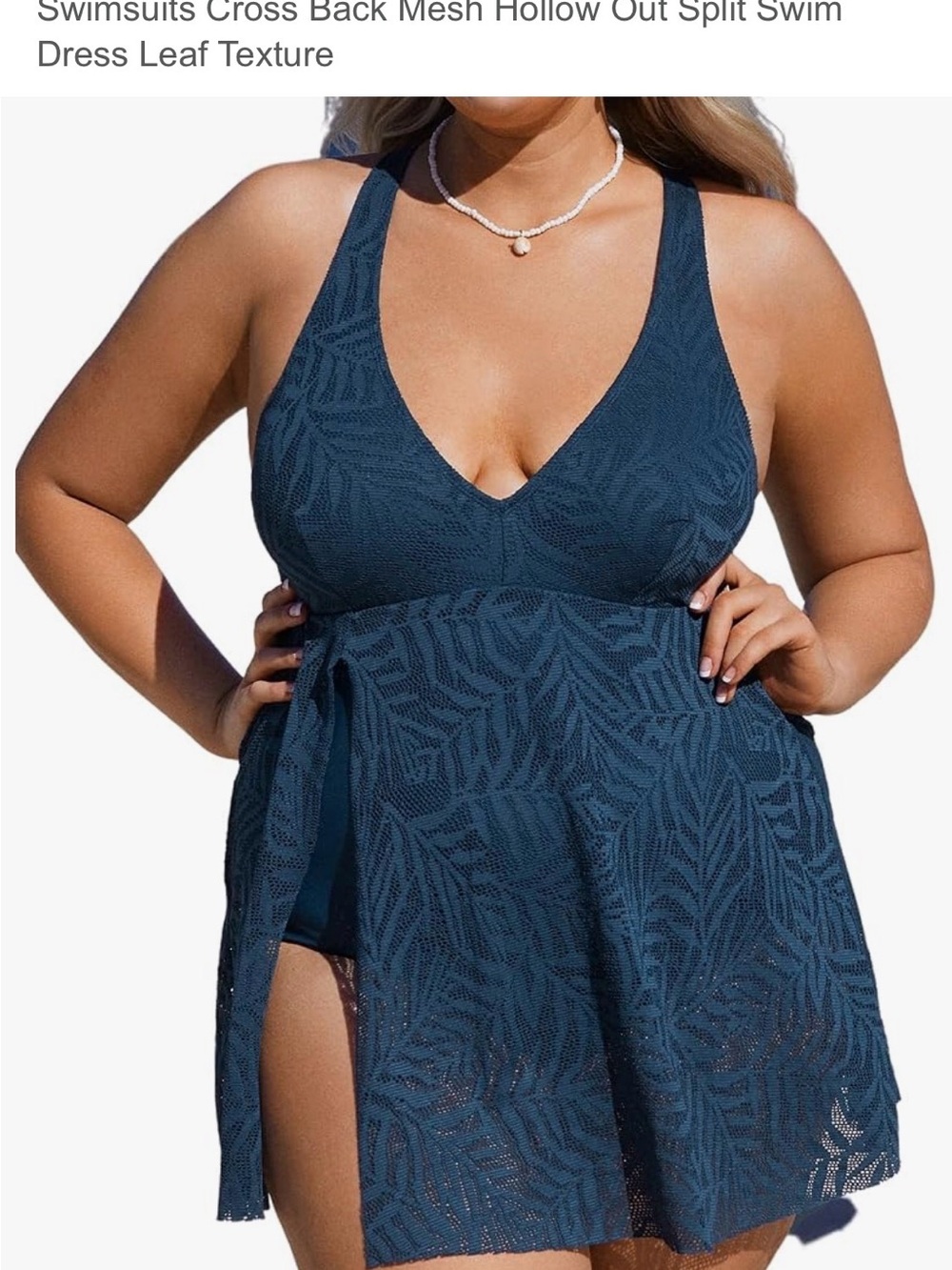 Cupshe Navy One-Piece Swimsuit